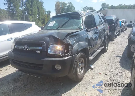 2006 Toyota Sequoia Sr5 V8 from USA, damaged, VIN 5TDZT34A46S271345